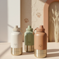 Neutral 32oz dog walk water bottle in modern matte finish
	•	Aesthetic dog mom hydration bottle for walks and adventures
	•	Minimal beige water bottle for pet owners