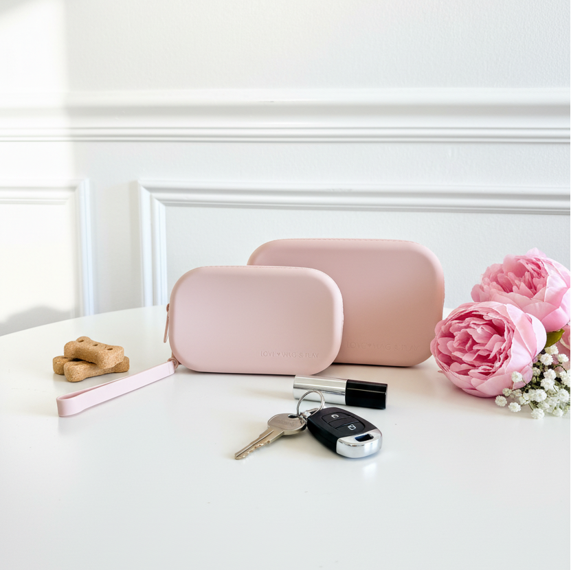 Dog Mom + Pup Matching Set – Neutral Pouch Duo