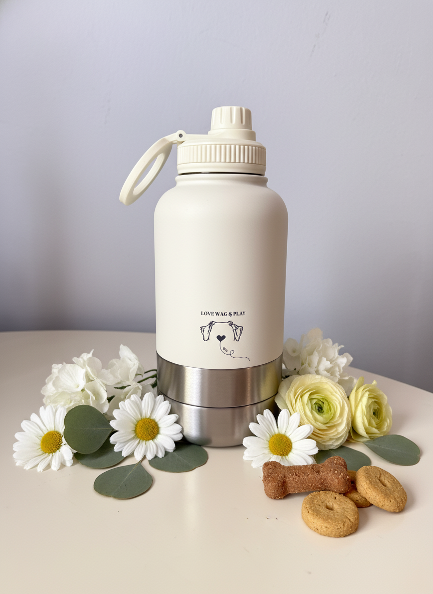 Adventure Dog Walk Water Bottle – 32oz Hydration Bottle